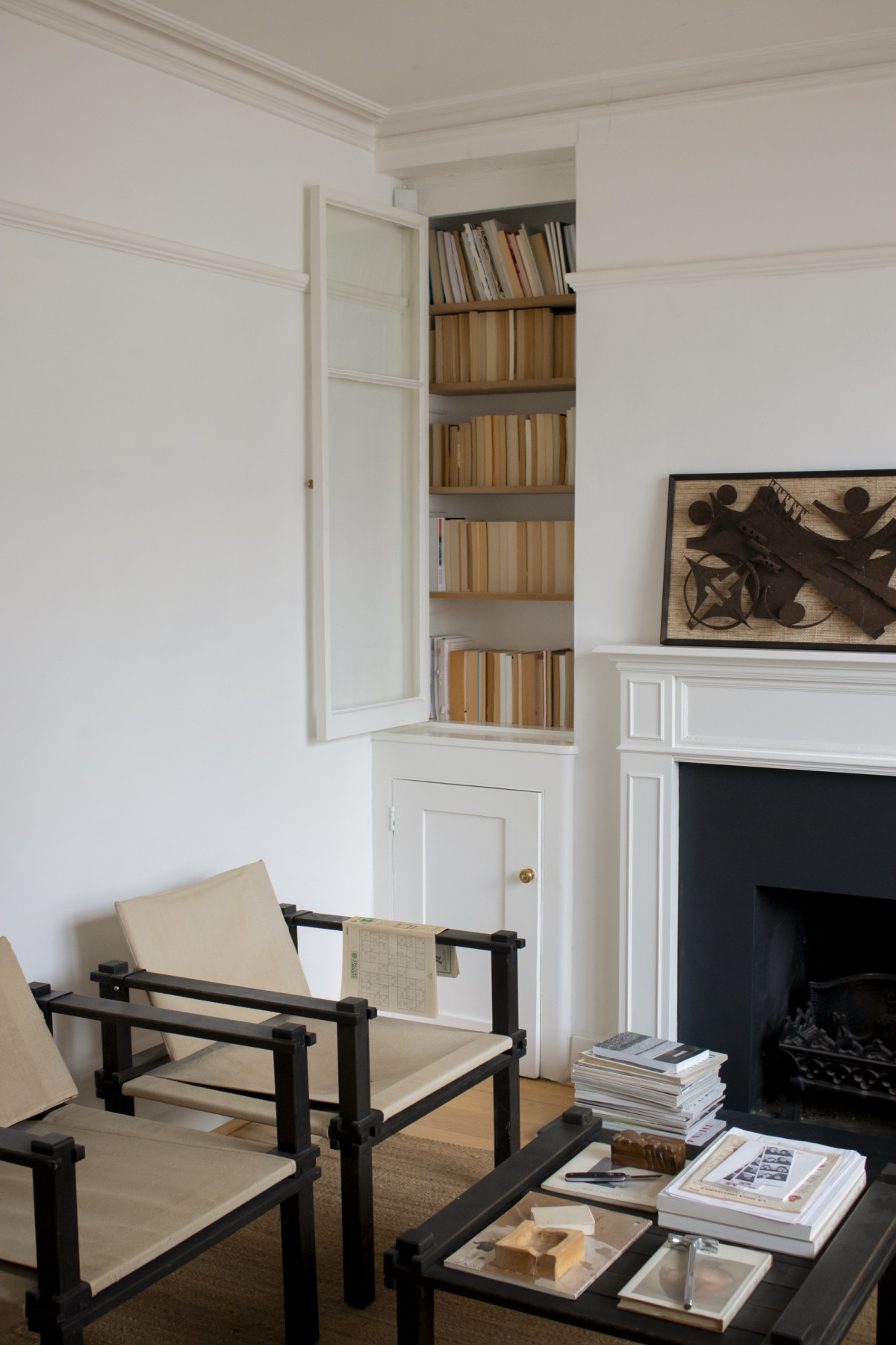 fireplace built-ins at charlotte taylor's house