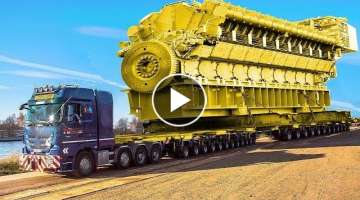 Extreme Dangerous Transport Operations Oversize Truck Skills, World Biggest Heavy Equipment Machi...