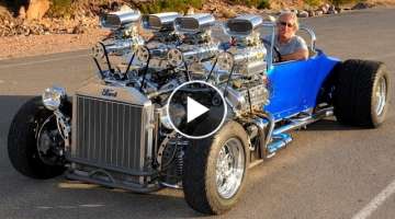 5 Incredible Hot Rods and Rat Rods powered by Twin Engines +++