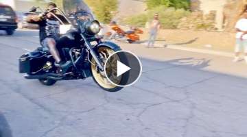 ANOTHER HARLEY WRECK! SMH + THESE BAGGERS ARE INSANELY FAST!