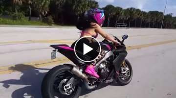 Sexy Girls riding fast - Compilation: Wheelie, Crash, Race & more...