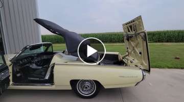 1963 Ford Thunderbird convertible top operation