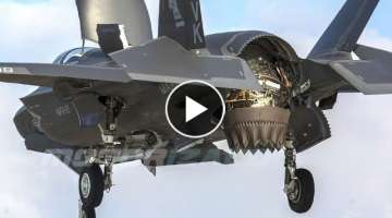 F-35B Lightning II Fighter Jet Take Off and Vertical Landing in Japan US Marine Corps