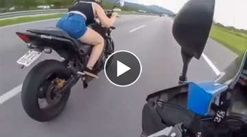 PURE ADRENALINE - 9 Minutes Of Extreme Motorcycle Riding - (Headphones Required)