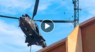 Helicopter Hits Antenna