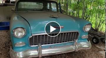 1955 Chevy Bel Air Cold Start after months of sitting