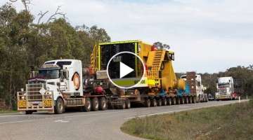 Australian Heavy Haulage, Huge Loads on the highway, Tri Drive Mack & Kenworth