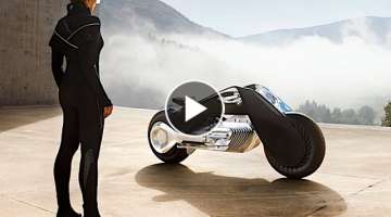 BMW Self Balancing Motorbike Demonstration LIVE Driving BMW Vision 100 BMW Autonomous Bike CARJAM