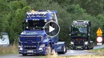 Master Truck Show 2021 with Scania V8, MAN, Mercedes, Renault, DAF, Volvo open pipes sound