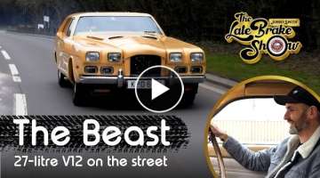 Driving The Beast! 27-litre V12 Spitfire engined car on the street