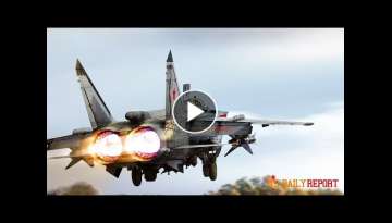 Fast Takeoff MiG-31 from Air Base and Destroy the Target with Kinzhal Missile