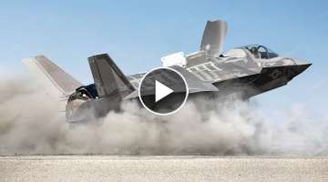 US F-35B Transforms Into Helicopter Mode During Takeoff at Full Throttle