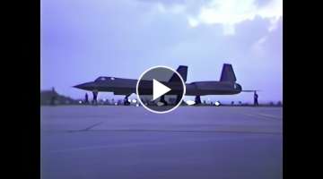 SR-71A Blackbird evening launch Okinawa late 80's (HD)