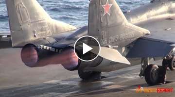 Fast Takeoff MiG-29 from Aircraft Carrier • Missile Launch • Destroy Targets