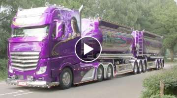 Truck Trophy with Mika Auvinen, New Scania V8 open pipes