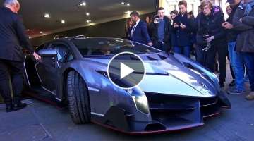 £4.5 MILLION Lamborghini Veneno CAUSES CHAOS in London!