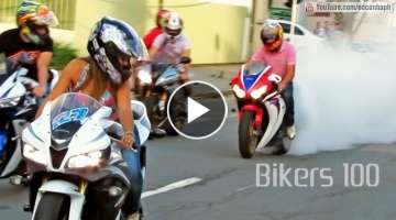 BIKERS #100 - Best of Superbikes Sounds, Wheelie and Burnout Ultimate Compilation