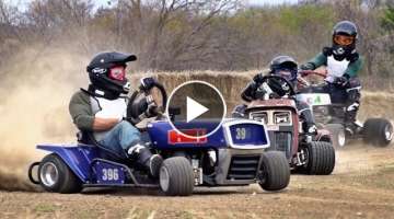 Lawnmower Racing Battle | Dude Perfect