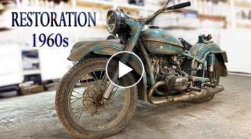 Восстановление старого мотоцикла из 1960-х | Old Soviet motorcyc...